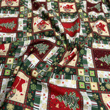 Christmas Cotton - Winter Wishes - Green