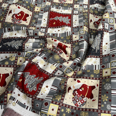 Christmas Cotton - Winter Wishes - Grey