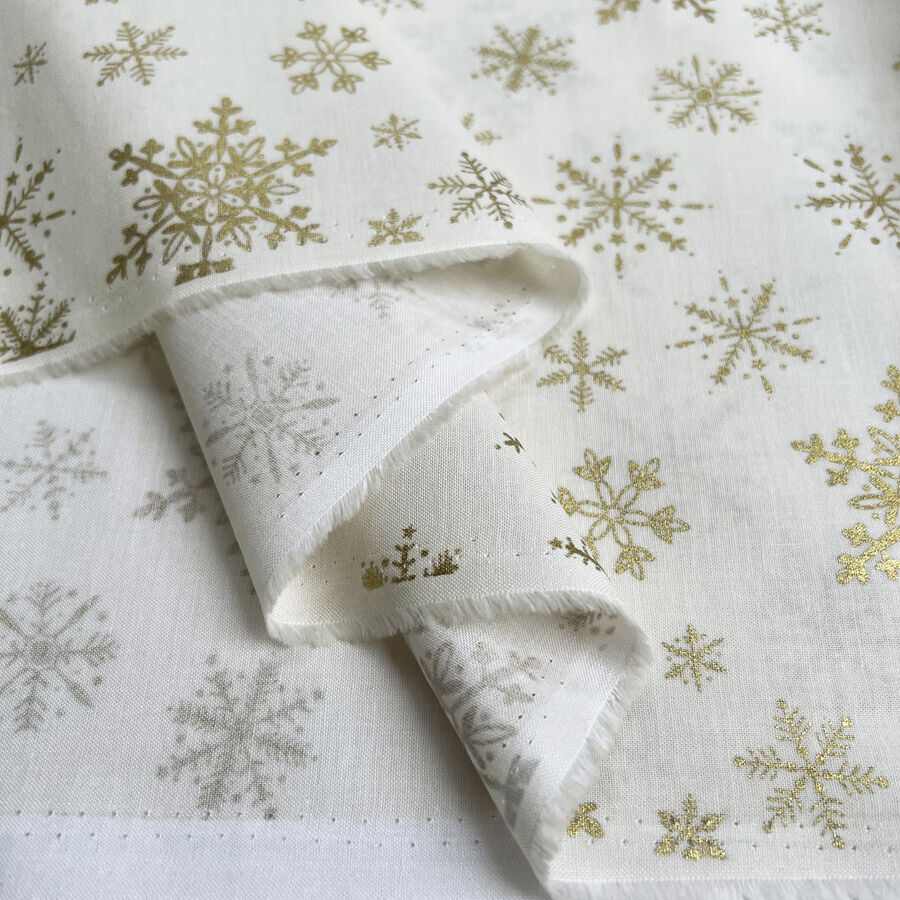 Christmas Prints - Snowflakes - Ivory