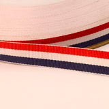 Red, White & Navy Stripe Craft Tape (15mm)