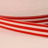 Red & White Stripe Craft Tape (15mm)