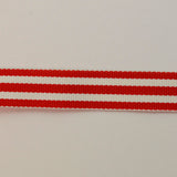 Red & White Stripe Craft Tape (15mm)