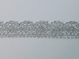 Silver Lurex Trim - Lace (15mm)