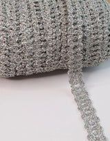 Silver Lurex Trim - Chain (15mm)