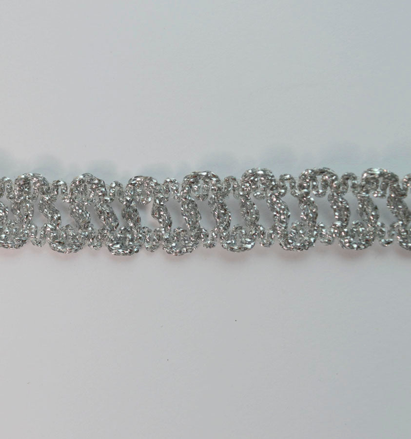 Silver Lurex Trim - Chain (15mm)