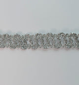 Silver Lurex Trim - Chain (15mm)