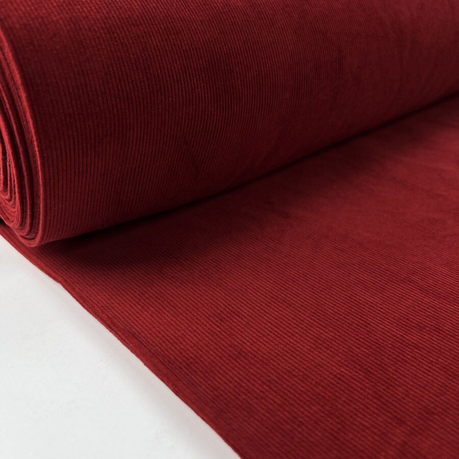 16 Wale Washed Corduroy - Crimson