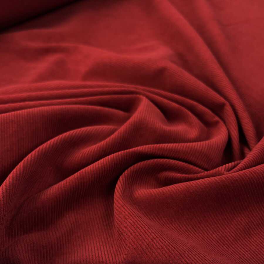 16 Wale Washed Corduroy - Crimson