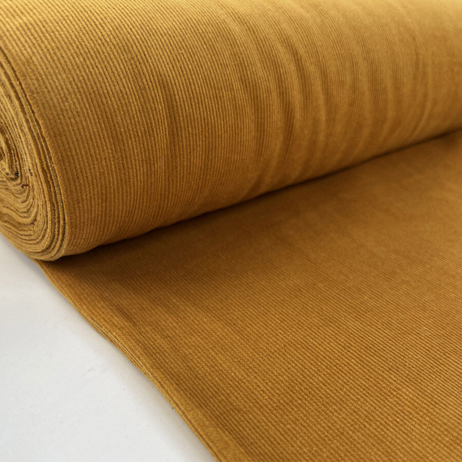 16 Wale Washed Corduroy - Mustard