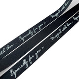16mm 'Wrapped With Love' Ribbon - Black (5m)