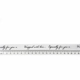 16mm 'Wrapped With Love' Ribbon - White (5m)
