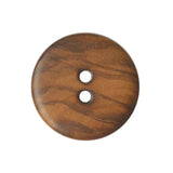 1x Large Burnt Wooden Button (28mm)