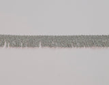 Silver Lurex Fringe Braid Trim Edging (20mm)