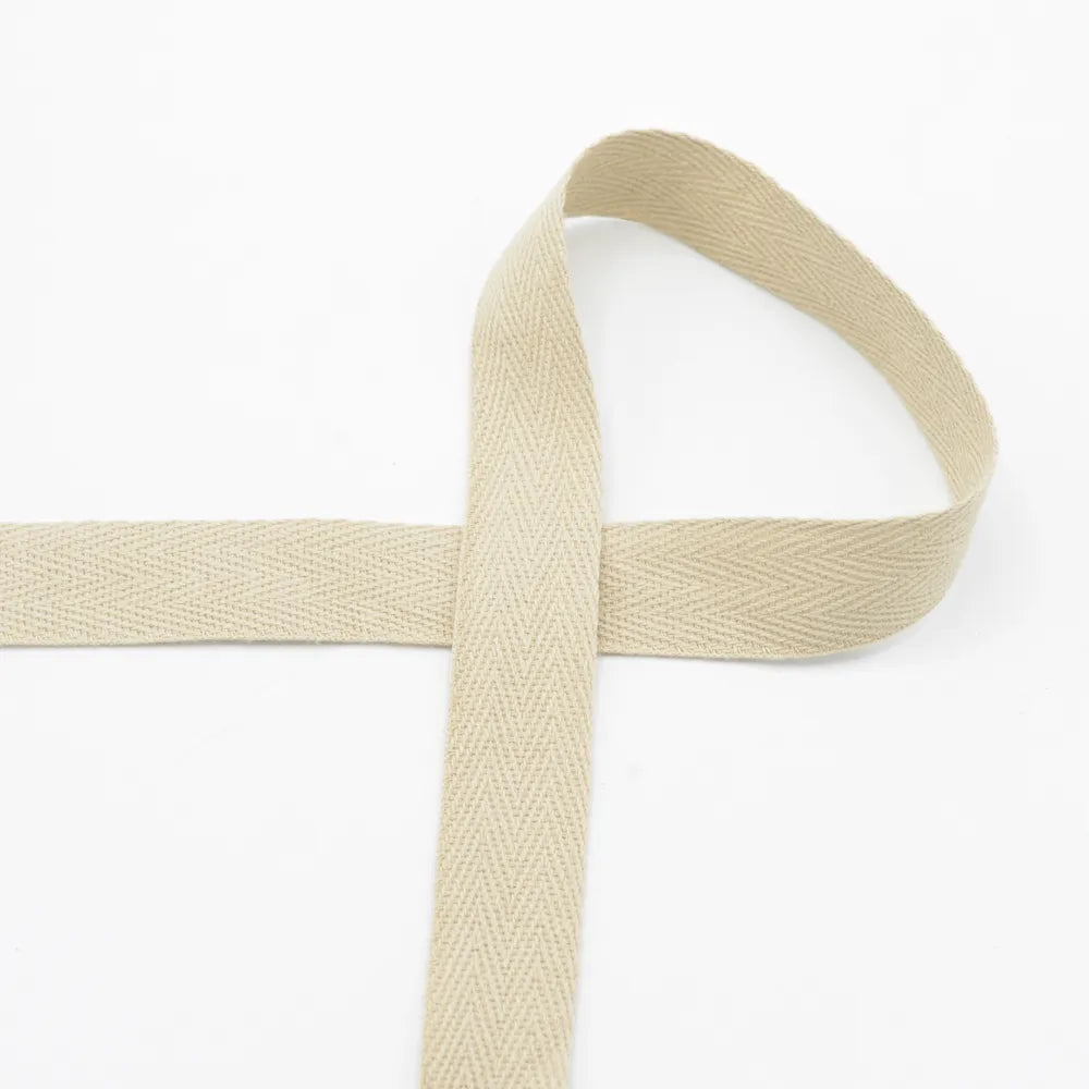 Twill Tape - Sand (20mm)