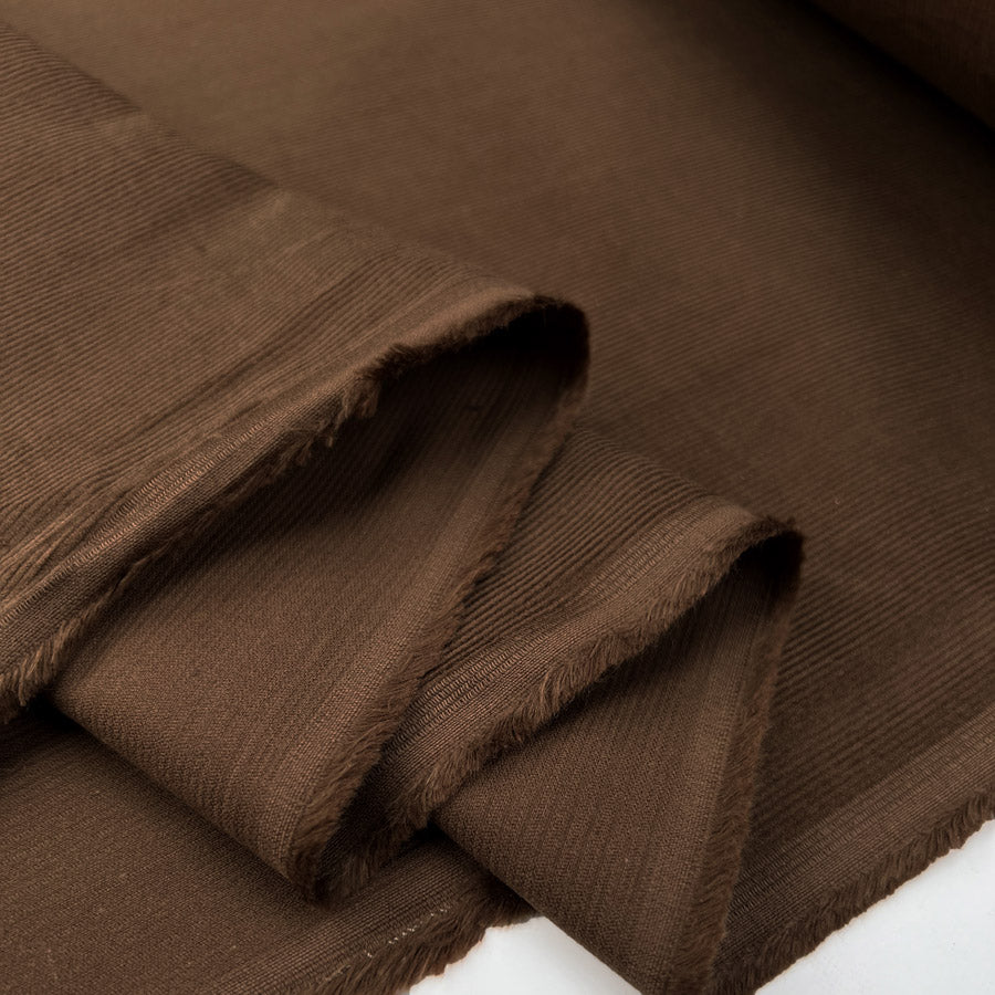 Cotton Corduroy Shirting Fabric | 21 Wale Needlecord - Brown – Croft Mill