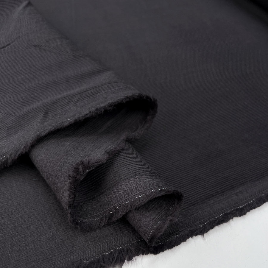 Cotton Corduroy Shirting Fabric | 21 Wale Needlecord - Charcoal – Croft ...