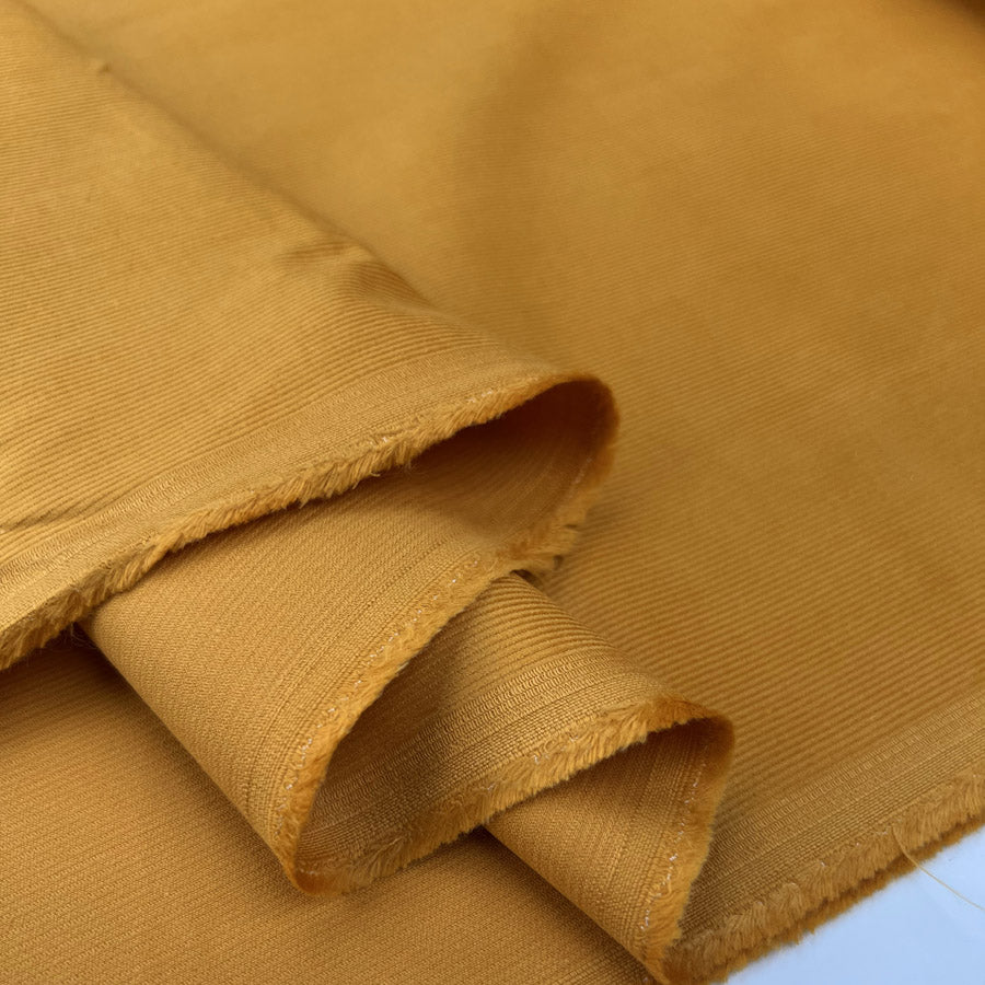 Cotton Corduroy Shirt Fabric | 21 Wale Needlecord - Ochre – Croft Mill