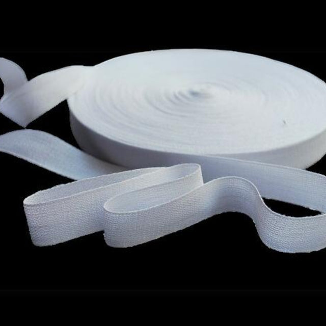 25mm Wide 100% Cotton Sewing Tape White