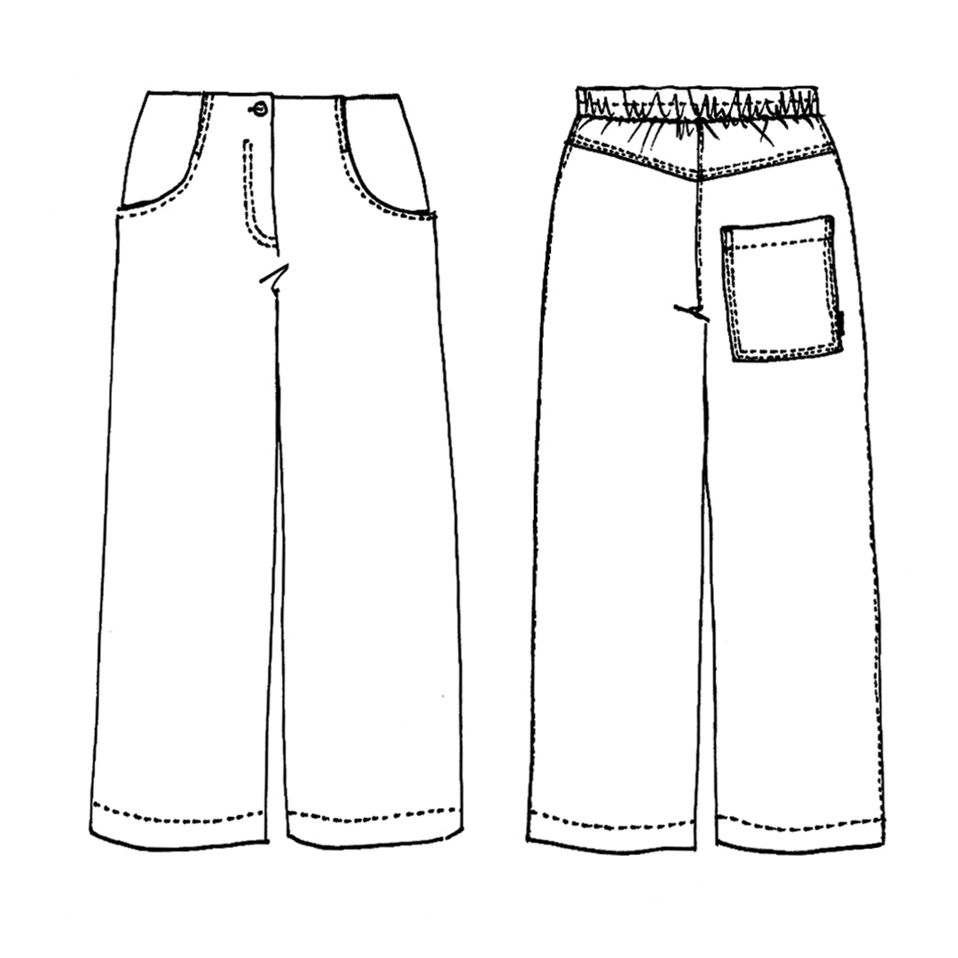 Tessuti - Alba Pants Sewing Pattern (UK 6-22)