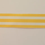 Yellow & White Stripe Binding Craft Tape (25mm)
