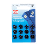 Prym - Sew-On Snap Fasteners - Black (11mm)