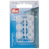 Prym - Sew-On Snap Fasteners - Transparent (13mm)