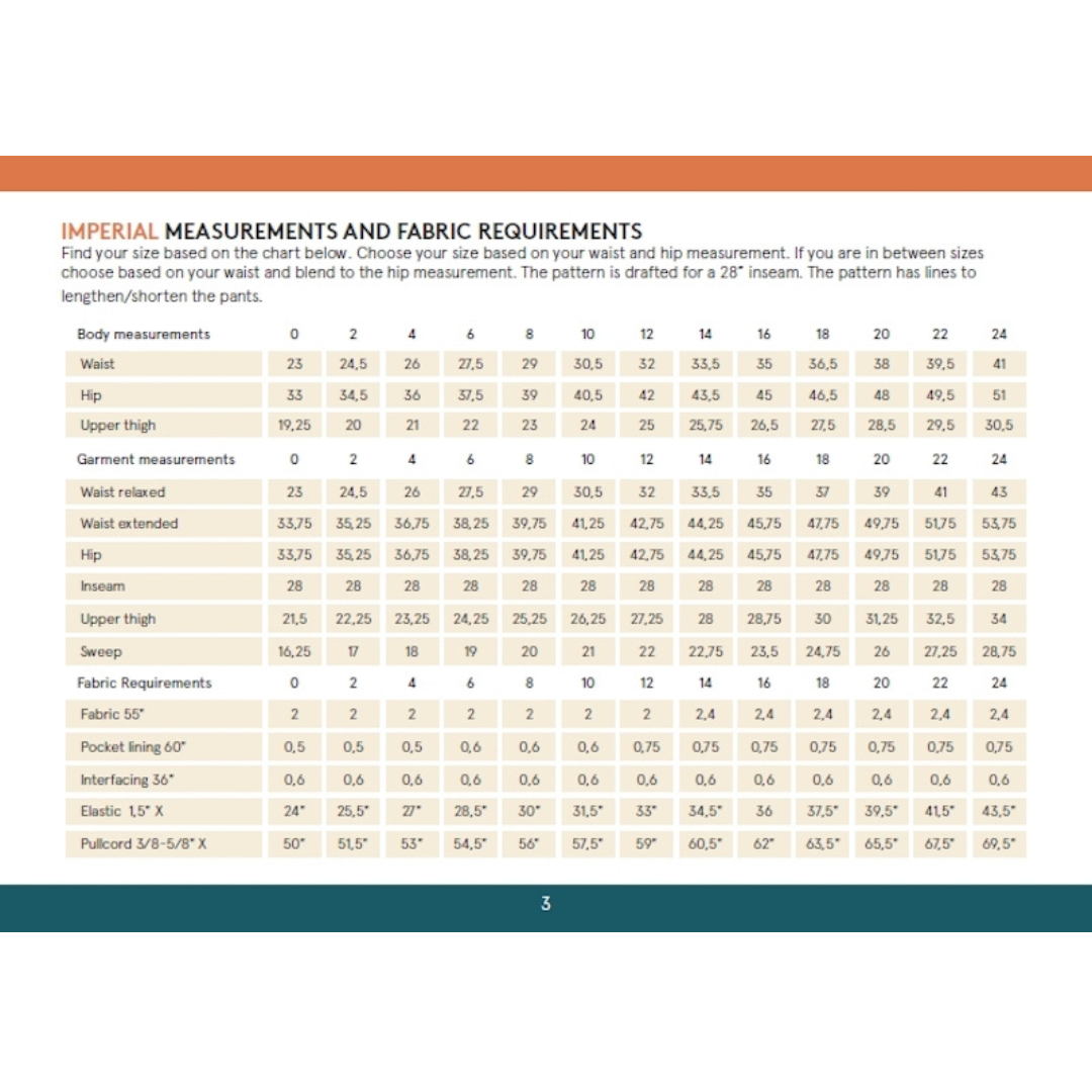 Wardrobe By Me - Easy Pants Sewing Pattern