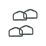 Plastic D-Rings - Black (38mm)