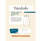 Wardrobe By Me - Men's Jeans #1 Sewing Pattern