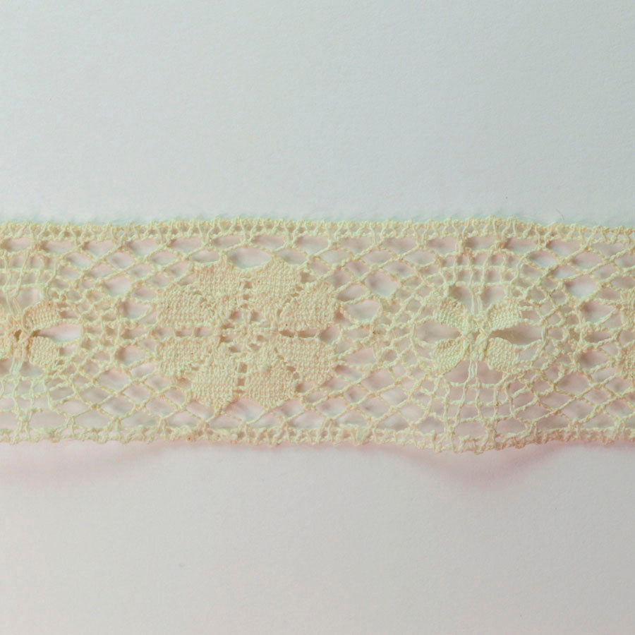 Vintage Cream Cotton Crochet Tape (40mm)