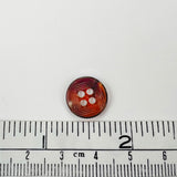 Pack of 20 Amber Translucent Plastic Buttons (12mm)