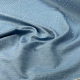 4oz_Denim_Sparkle_Stud_Cotton_Blue_Silver_Oeko_Tex_Woven_Jean_Fabric_CU
