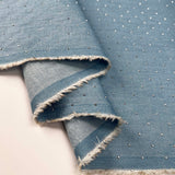 4oz_Denim_Sparkle_Stud_Cotton_Blue_Silver_Oeko_Tex_Woven_Jean_Fabric_Fold