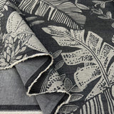 4oz Denim Chambray - Tropical Leaves