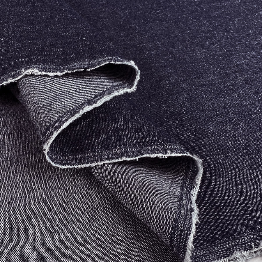 Remnant - 4oz Washed Chambray Denim - Dark Blue (1.8m)