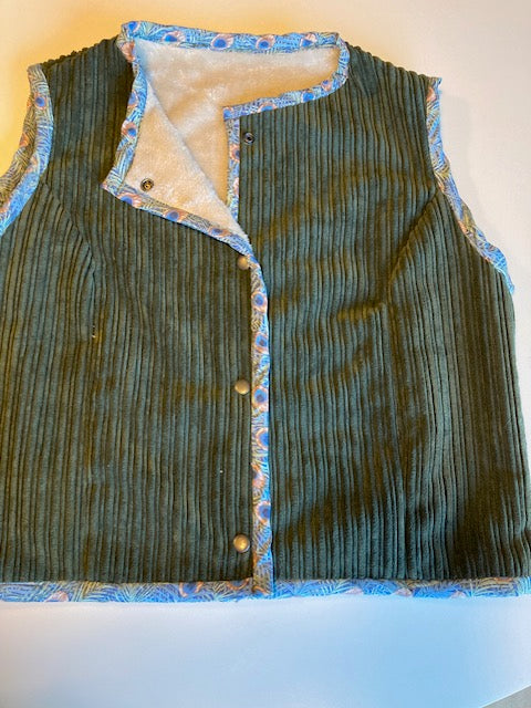 Fur Lined Cord - Rust