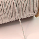 Round Braided Cotton Cord/Rope - Grey Marl (5mm)