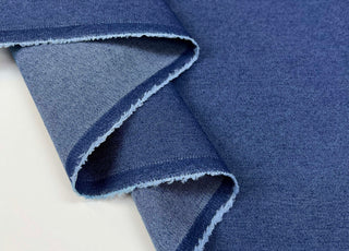 5oz Stretch Denim Blue Cotton Spandex Fabric Fold