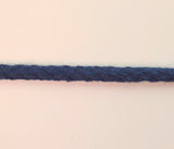 Round Braided Cotton Cord/Rope - Navy (6mm)