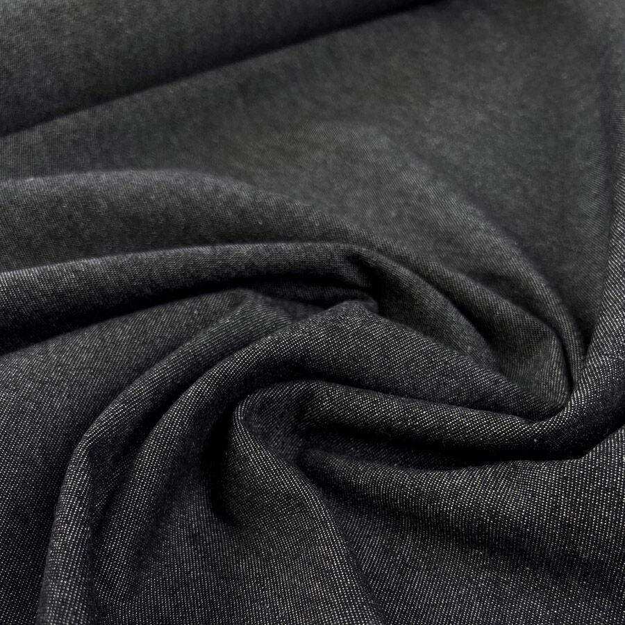 7.5oz Washed Denim - Black