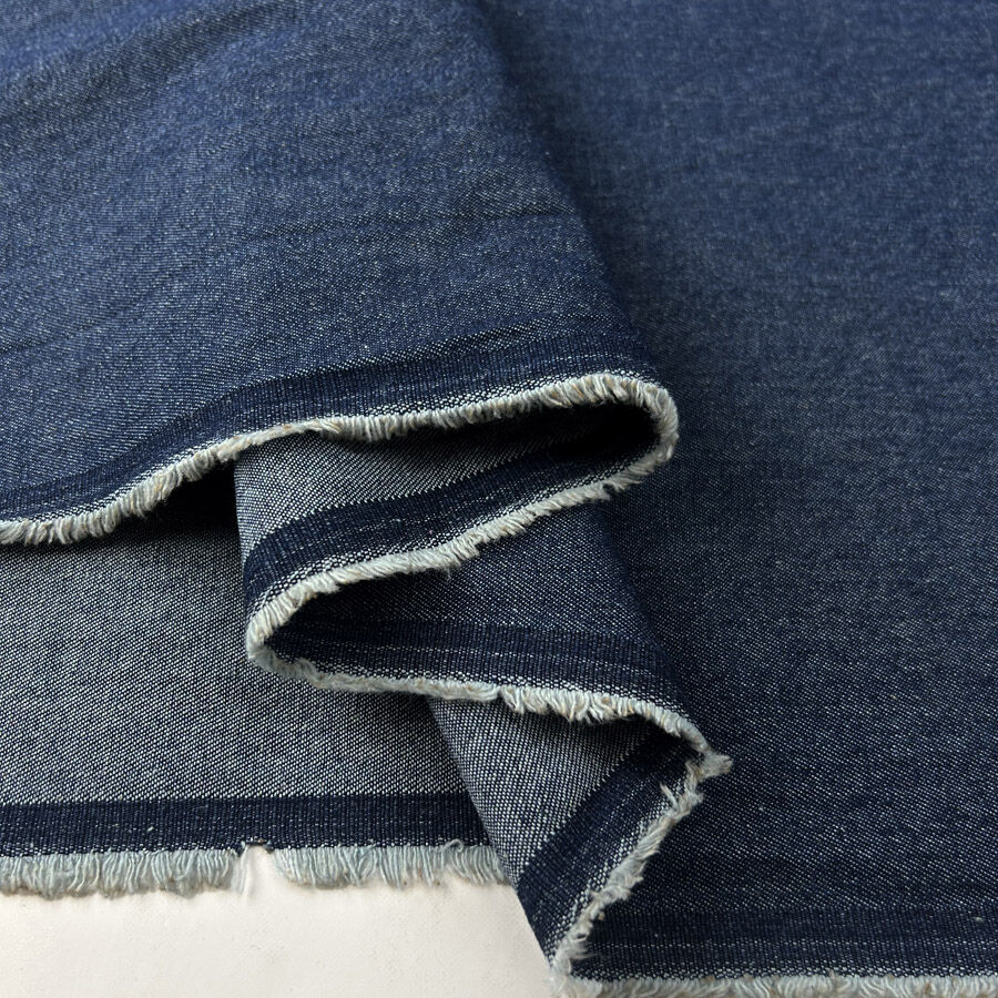 7.5oz Washed Denim - Indigo