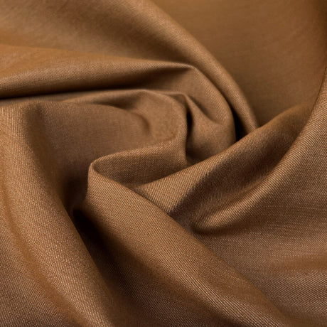 7 75oz Stretch Denim Toffee Brown Cotton Elastane Stretch Woven Trouser Fabric