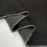 7.5oz City Denim Black Cotton Woven Trouser Fabric Fold