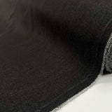 7.5oz City Denim Black Cotton Woven Trouser Fabric Roll