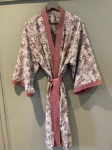 Pima Cotton Lawn - The Garden Of Shakespeare - Pink & Grey