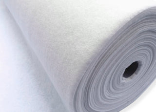 90cm Wide 100% Polyester Iron On Fusible Fleece White