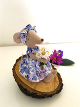 Pima Cotton Lawn - The Garden Of Shakespeare - Blue & Purple