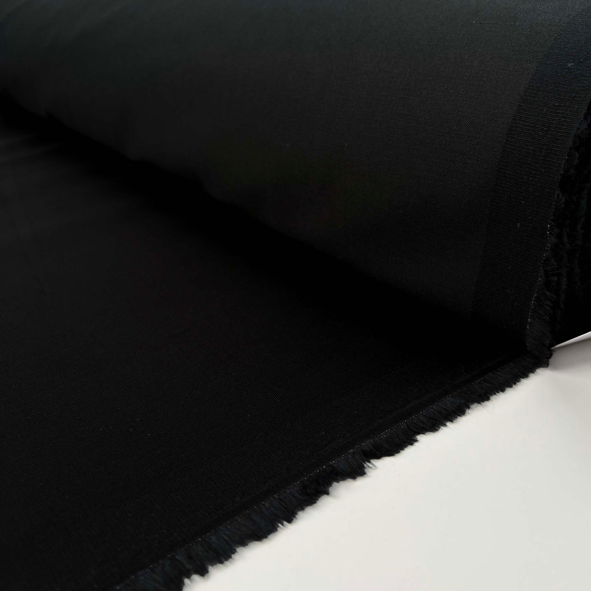 Italian Cotton Cashmere Twill Trousering Fabric Abruzzi Twill Black Roll