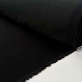 Italian Cotton Cashmere Twill Trousering Fabric Abruzzi Twill Black Roll