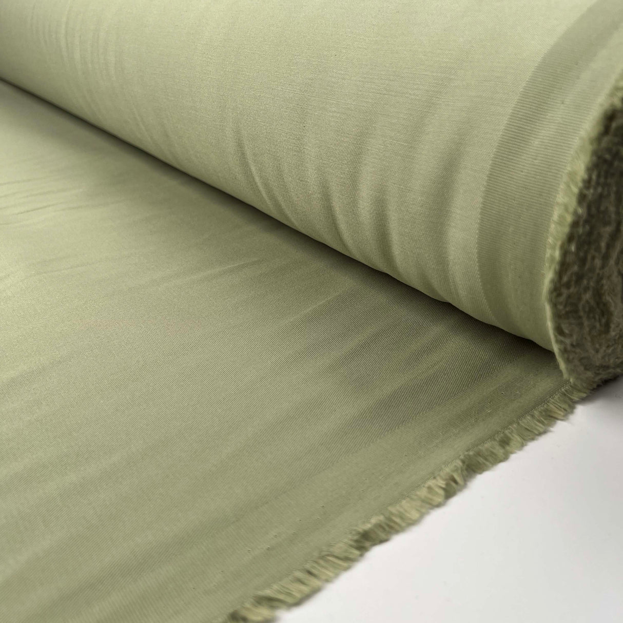 Italian Cotton Cashmere Twill Trousering Fabric Abruzzi Twill Sage Roll